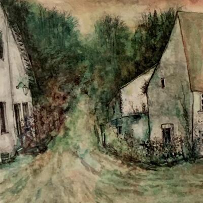 Lot 295:  Bernard Gantner, "Corner Lane" Original Print Collector Signed & Numbered (COA)