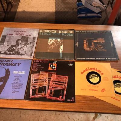 Lot of 7 Vintage Blues Vinyl Records