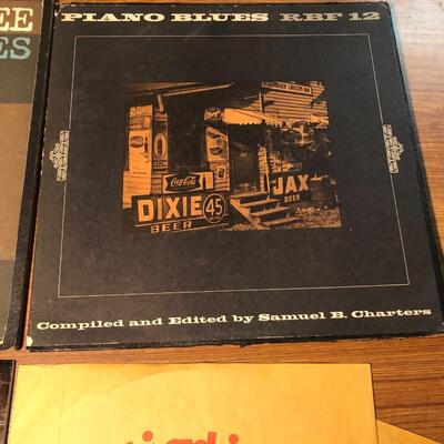Lot of 7 Vintage Blues Vinyl Records