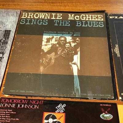 Lot of 7 Vintage Blues Vinyl Records