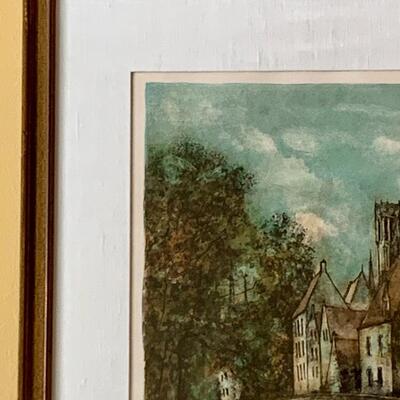 Lot 297: "Le Vieux Pont" by Bernard Gantner Signed & Numbered, w/COA.