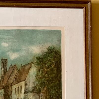 Lot 297: "Le Vieux Pont" by Bernard Gantner Signed & Numbered, w/COA.