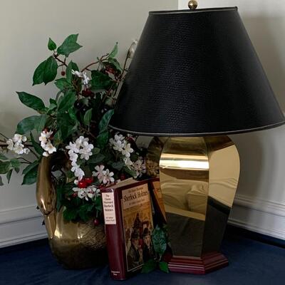 Lot 298: Large Brass Goose/Swan Planter and More