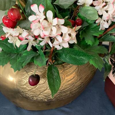 Lot 298: Large Brass Goose/Swan Planter and More