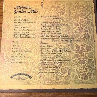 2 Vintage Vinyl Records The Mama's and the Papa's and Melanie Gather Me