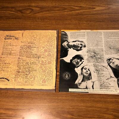 2 Vintage Vinyl Records The Mama's and the Papa's and Melanie Gather Me