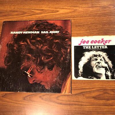 2 Vintage Rock Vinyl Records Randy Newman Joe Cocker