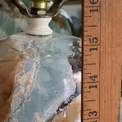 Lot 300:  MCM Marbled Ceramic Lamps