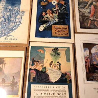 Lot of 8 Vintage Advertisements Art Deco Ladies