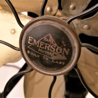 Lot #276  Fantastic WORKING Antique Emerson Cage Fan with Six Brass Blades
