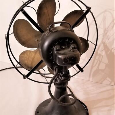 Lot #276  Fantastic WORKING Antique Emerson Cage Fan with Six Brass Blades