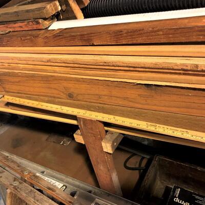 Large Lot of Construction Wood Beams and Planks and Scraps