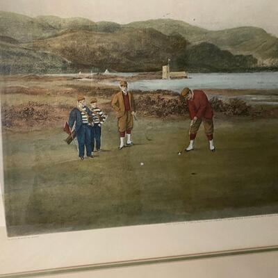 Douglas Adams Golfing Print