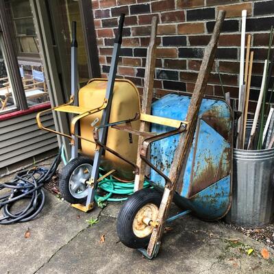 Lot of 2 Garden Wheelbarrows