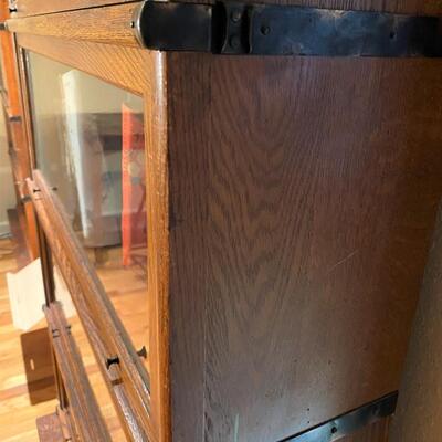 Wernicke Co Antique Barrister Bookcase with Five Shelves