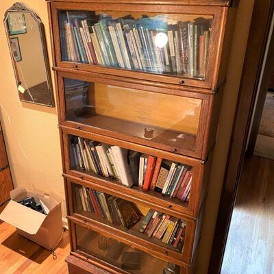 Wernicke Co Antique Barrister Bookcase with Five Shelves