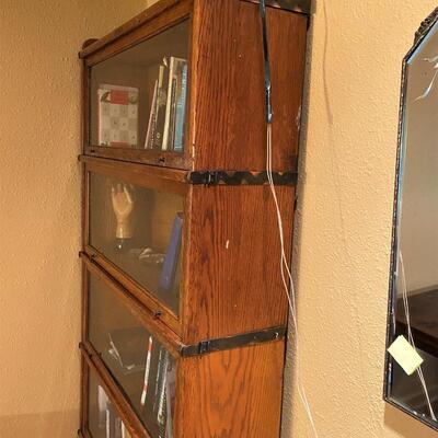 Antique Wernicke Co Barrister Bookcase with Five Shelves