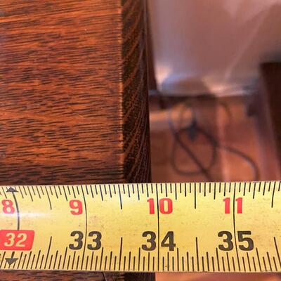 Beautiful Carved Oak Antique Desk Table