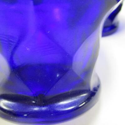 Blue Glass Candle Holders