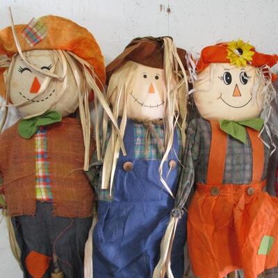 Fall Harvest Scarecrow Yard Art