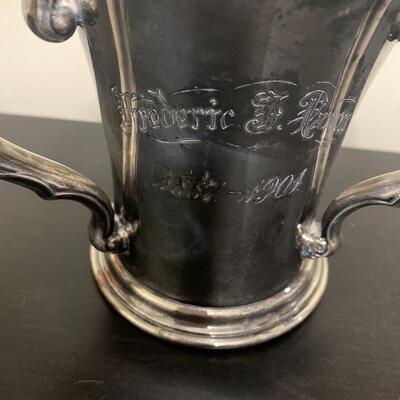 Sterling Silver Early 20th Century Three Handle Loving Cup