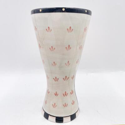 CRAZY MOUNTAIN BUTTERFLY & FLOWER CERAMIC VASE