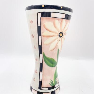CRAZY MOUNTAIN BUTTERFLY & FLOWER CERAMIC VASE