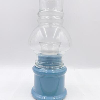 CERAMIC & GLASS LAMP CANDLE HOLDER