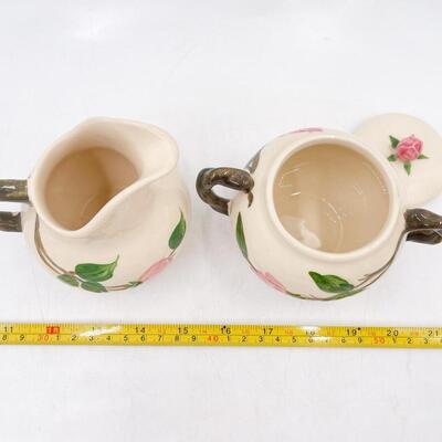 FRANCISCAN DESERT ROSE CREAMER AND SUGAR SET