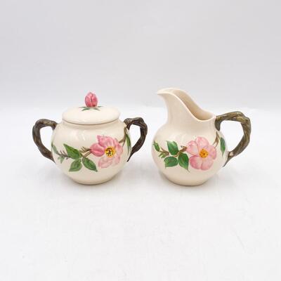 FRANCISCAN DESERT ROSE CREAMER AND SUGAR SET