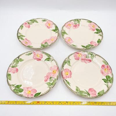 FRANCISCAN DESERT ROSE 8â€ PLATES (4)