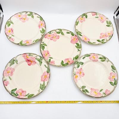 FRANCISCAN DESERT ROSE DINNER PLATES (5)