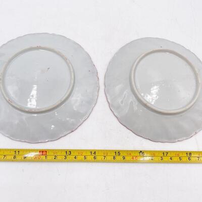 VINTAGE ORIENTAL PAINTED 5â€ SAUCERS