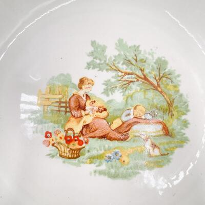 VINTAGE NATIONAL BROTHERHOOD OPERATIVE POTTERS DECORATIVE 9.5â€ BOWL