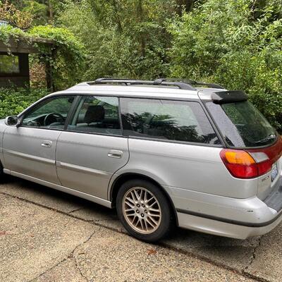 Silver Suburu Legacy 2004 Wagon Car