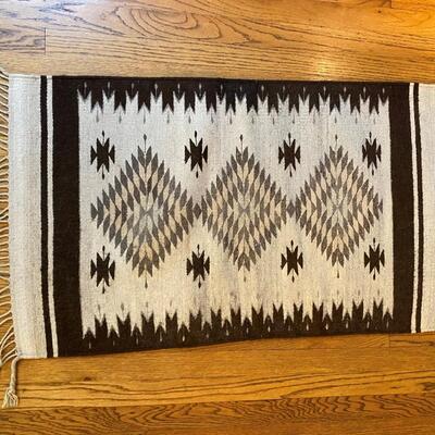 Lot of 3 Small Hand Woven Native American Area Rugs