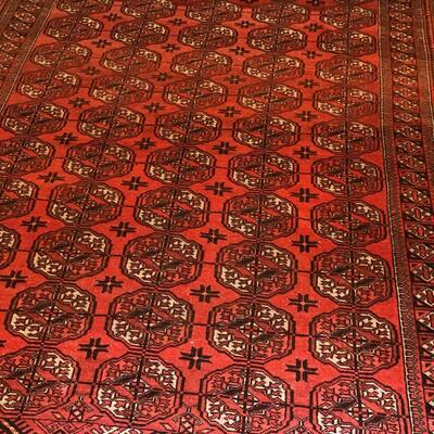 Beautiful Red Burgundy Pattern Hand Woven Area Rug