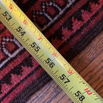 Beautiful Red Burgundy Pattern Hand Woven Area Rug