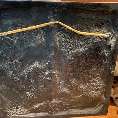 Large Plaster European or Italian Style White Square Wall Decor