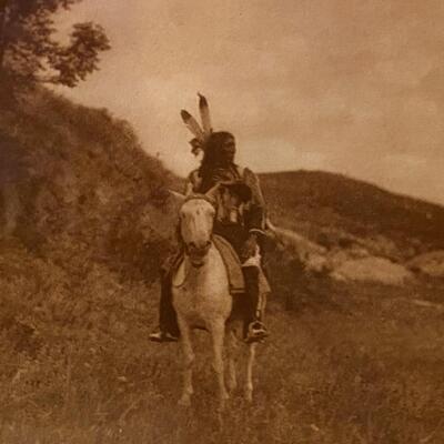 Lot of 2 Framed Native American Vintage Photographs
