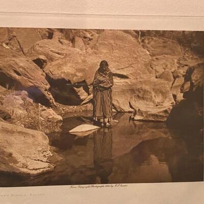 Lot of 2 Framed Native American Vintage Photographs