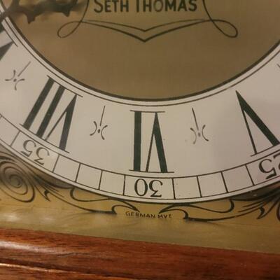 Lot 1: Vintage Seth Thomas Mantel Clock- Electric