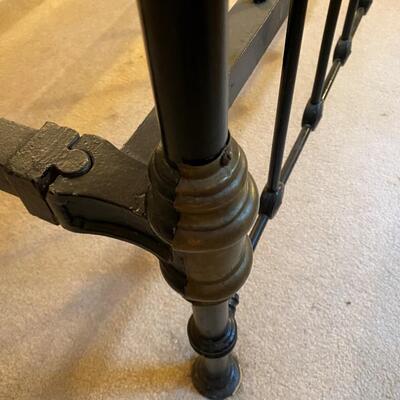 Beautiful Antique Metal Full Bed Frame Antique Brass and Black