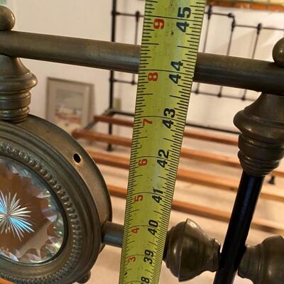 Beautiful Antique Metal Full Bed Frame Antique Brass and Black