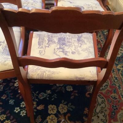 D616 Set of Mahogany Rose Designed Chairs