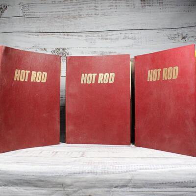 Lot of Vintage Binders of Hot Rod Magazine 3 Full years 1970s