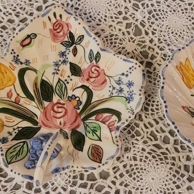 Lot 12: Blue Ridge Pottery Celery Dish - Relish Dish - Serving Dishes