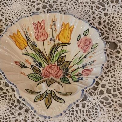 Lot 12: Blue Ridge Pottery Celery Dish - Relish Dish - Serving Dishes