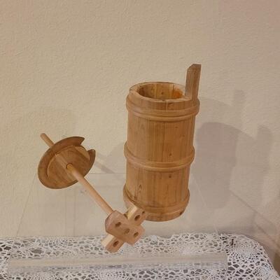 Lot 15: Swedish Wood Butter Churn