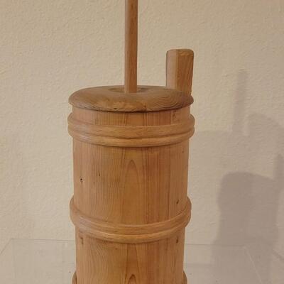Lot 15: Swedish Wood Butter Churn